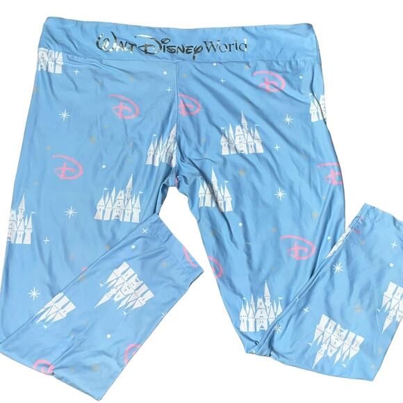 Cinderella Castle Leggings Sz 1X Lounge Walt Disney World Pant Sleep Pajama Pant - Picture 11 of 12